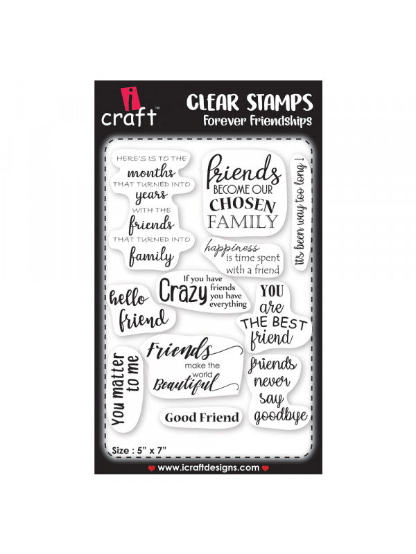 ICraft Clear Stamp-Forever Friendship