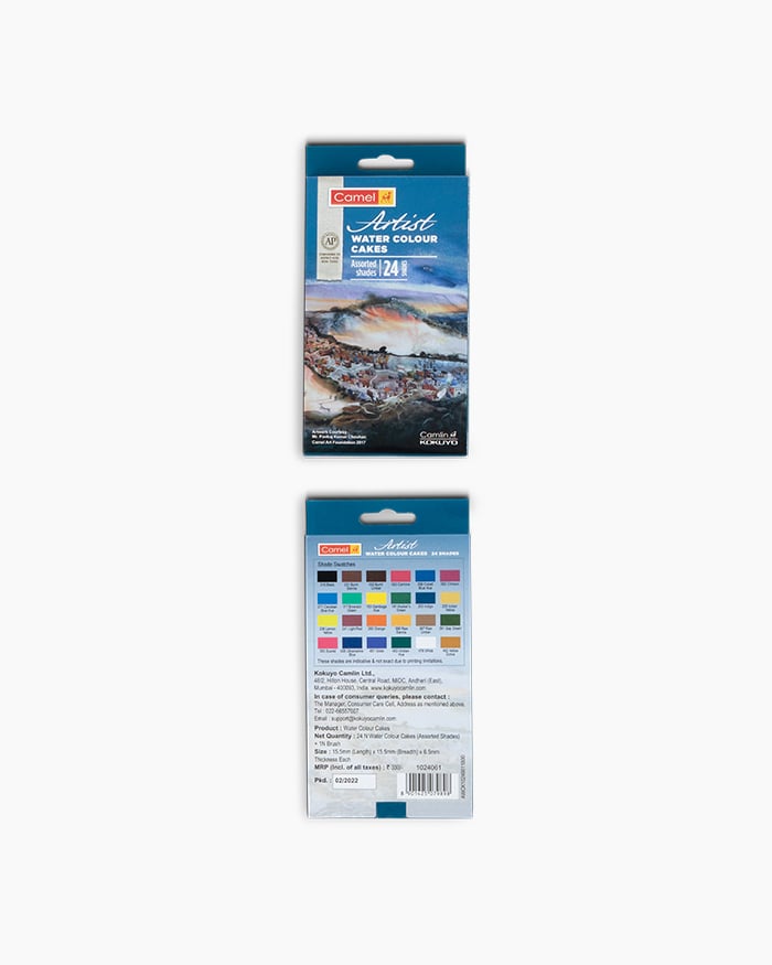 Camel Artist Water Colours 24 shades with Brush