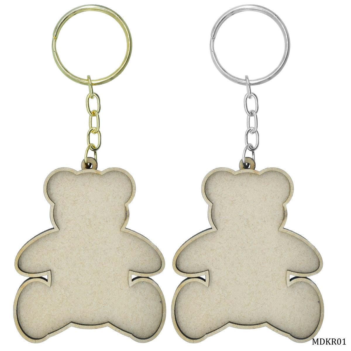 MDF DIY Key Ring 2 Pcs Set Teady