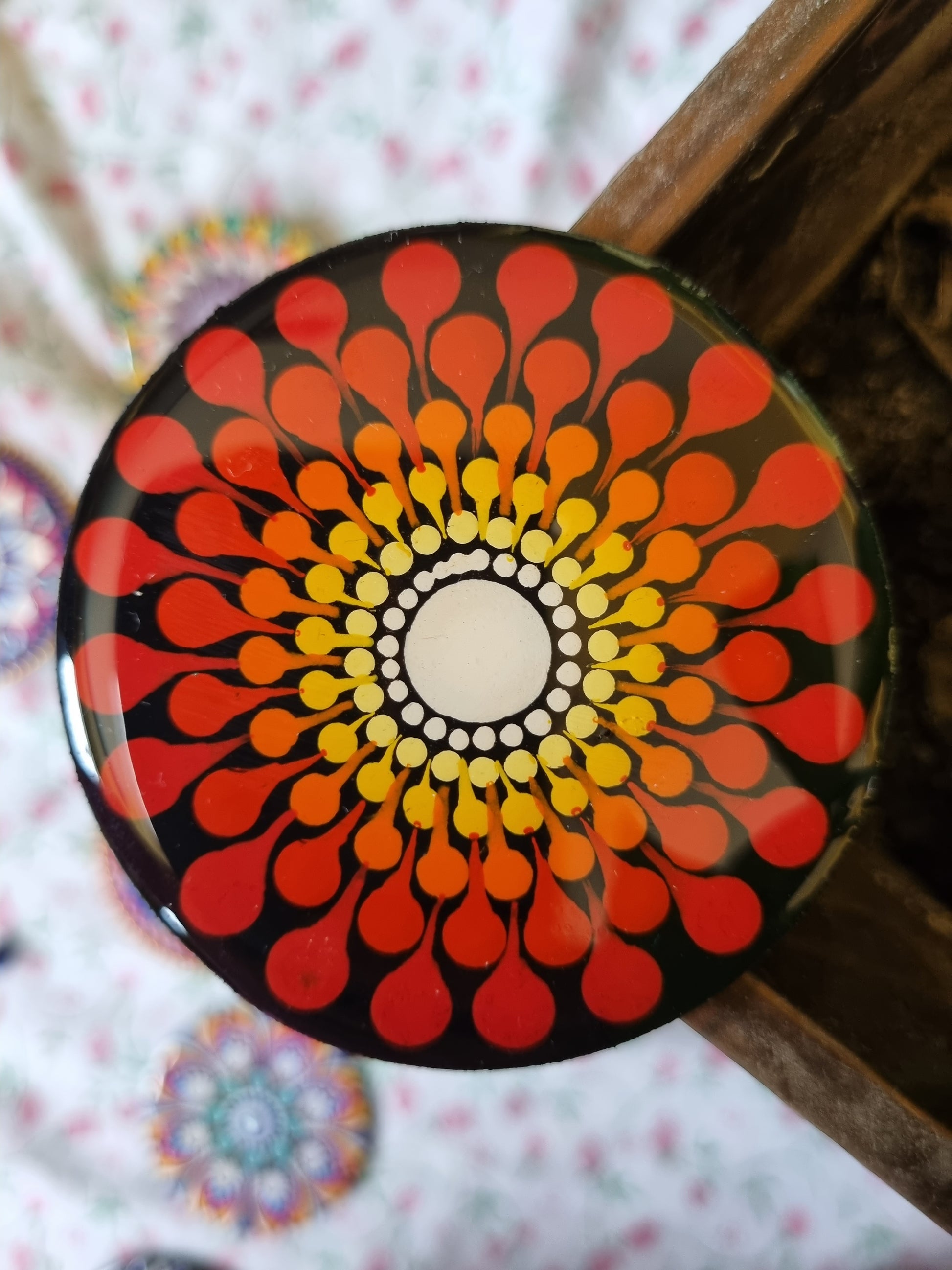 Mandala designed magnets