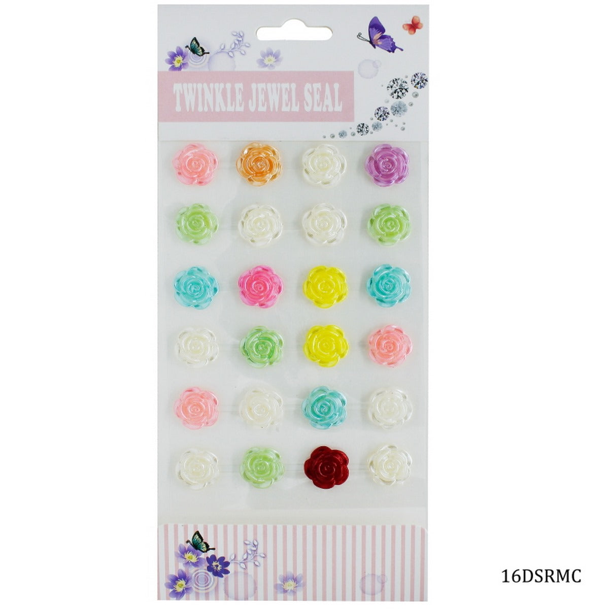 Sticker Twinkle Jewel Seat Rose Big Multi 16DSRMC
