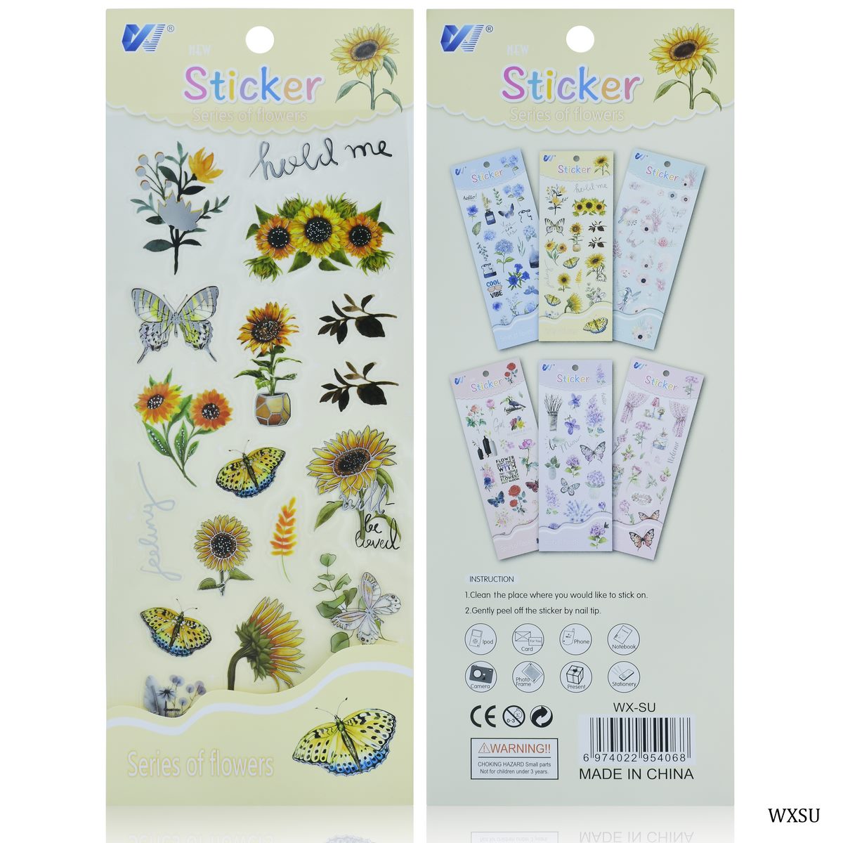 Sticker Series Of Flowers WXSU