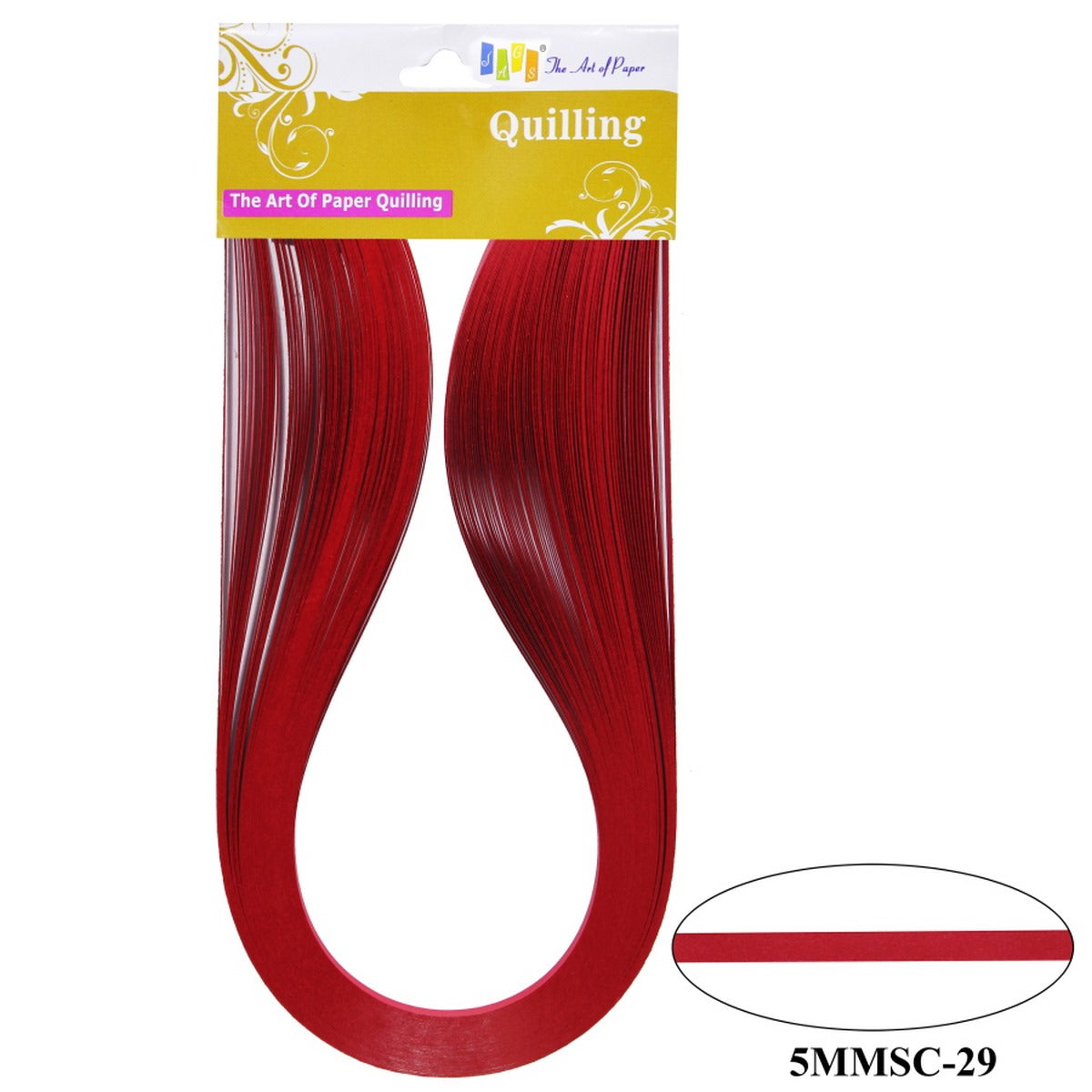 Quilling Strip 5mm S C 29 Red 5MMSC-29