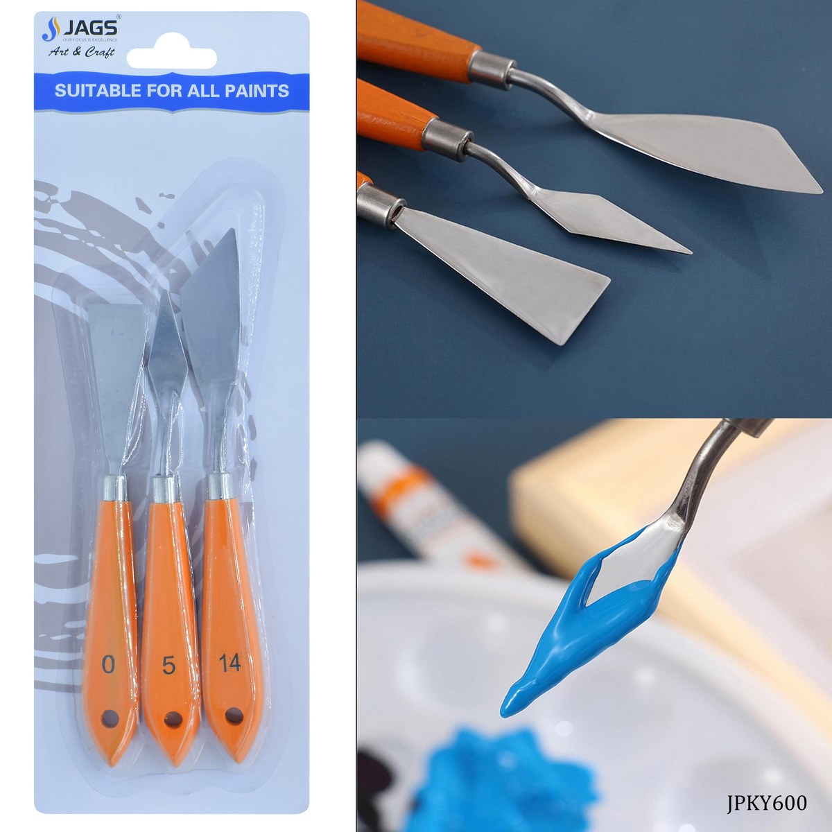 Jags Painting Knife 3pcs Set JPKY600