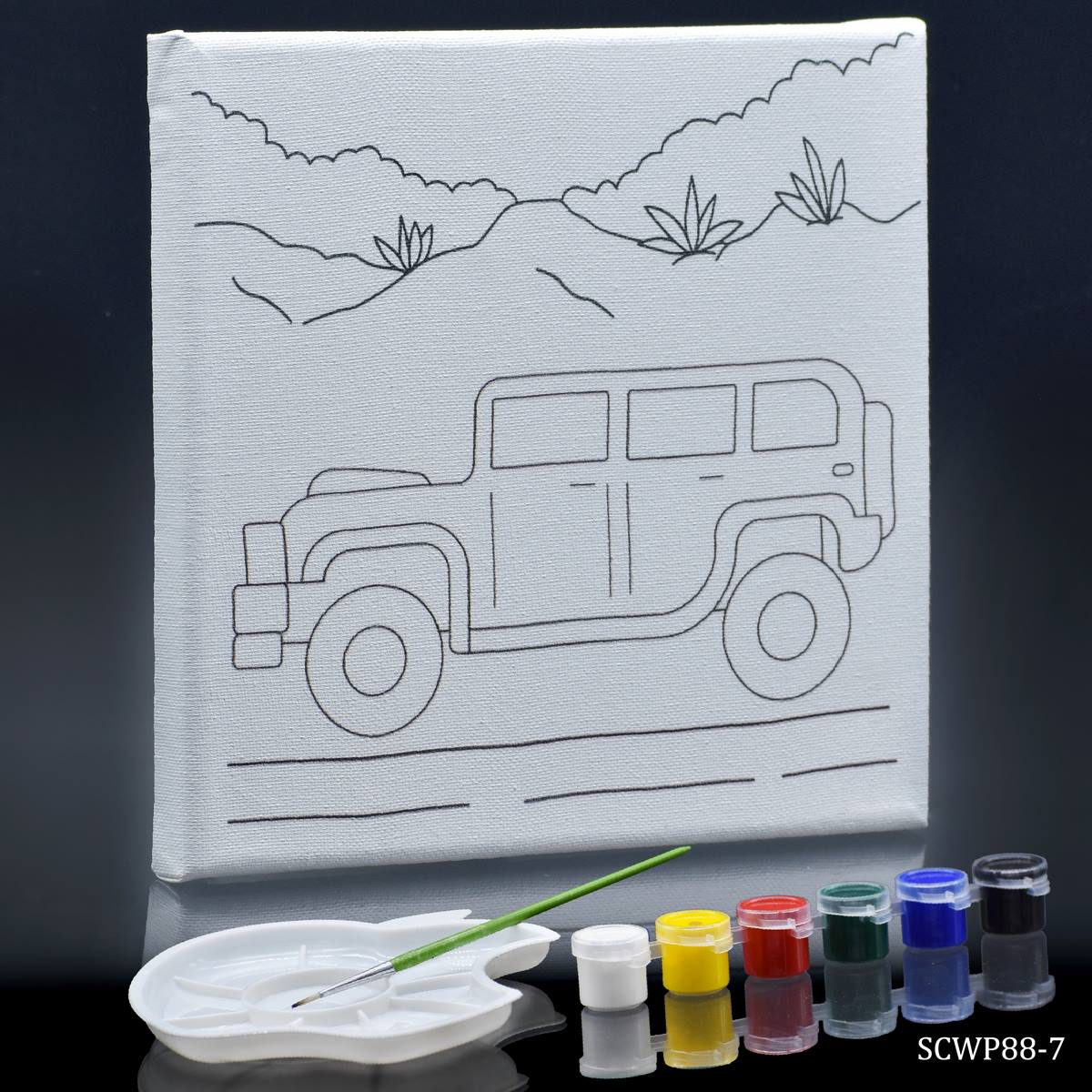 Stretched Canvas With Print BoleroCar 8x8 SCWP88-7