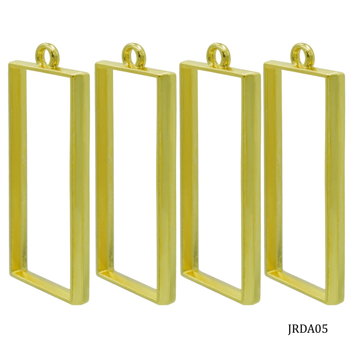 Diy Metal Imitation 4Pcs Gold Rectangle JRDA05