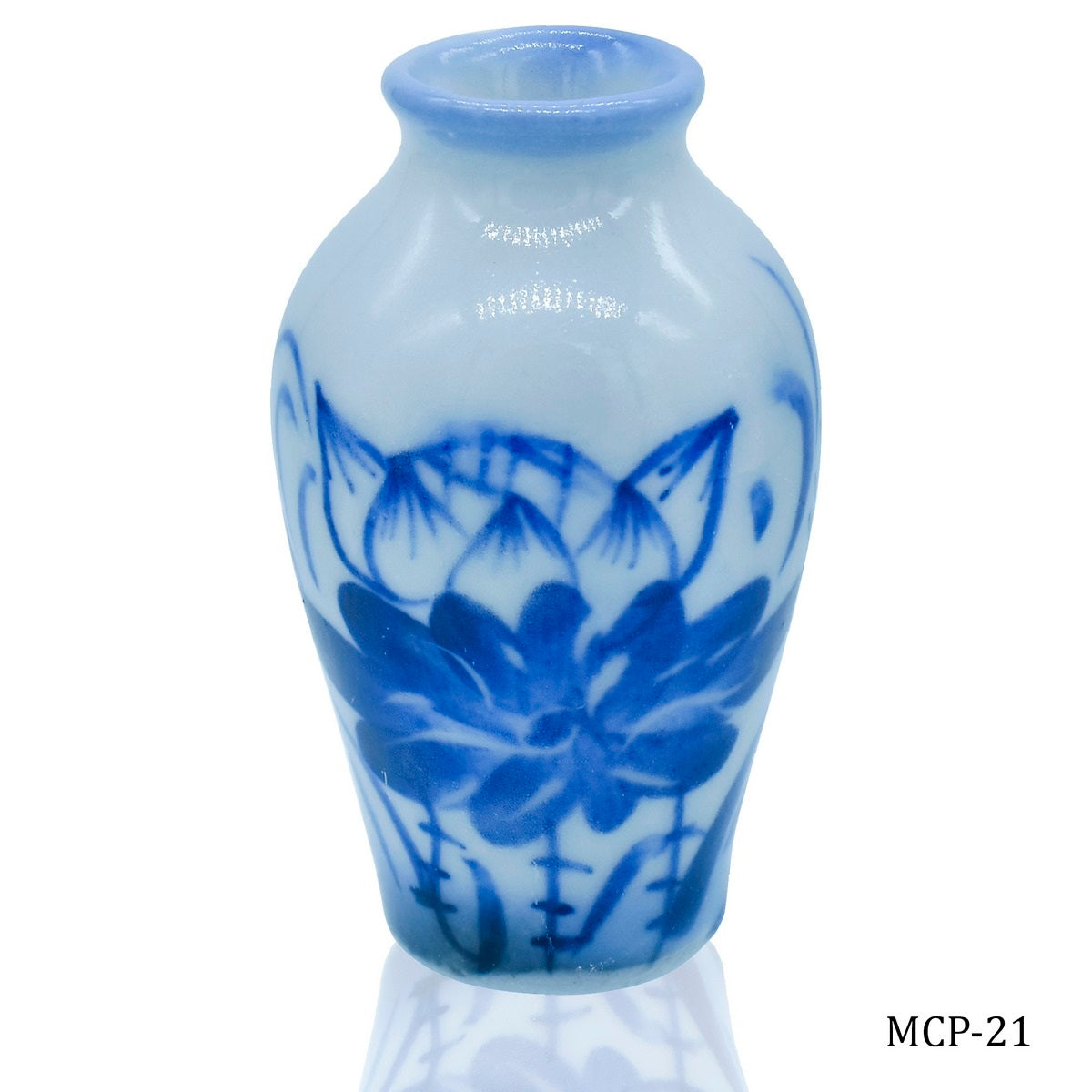Miniature Ceramics Flower Pot 1Pcs Set Printed Colour MCP-21