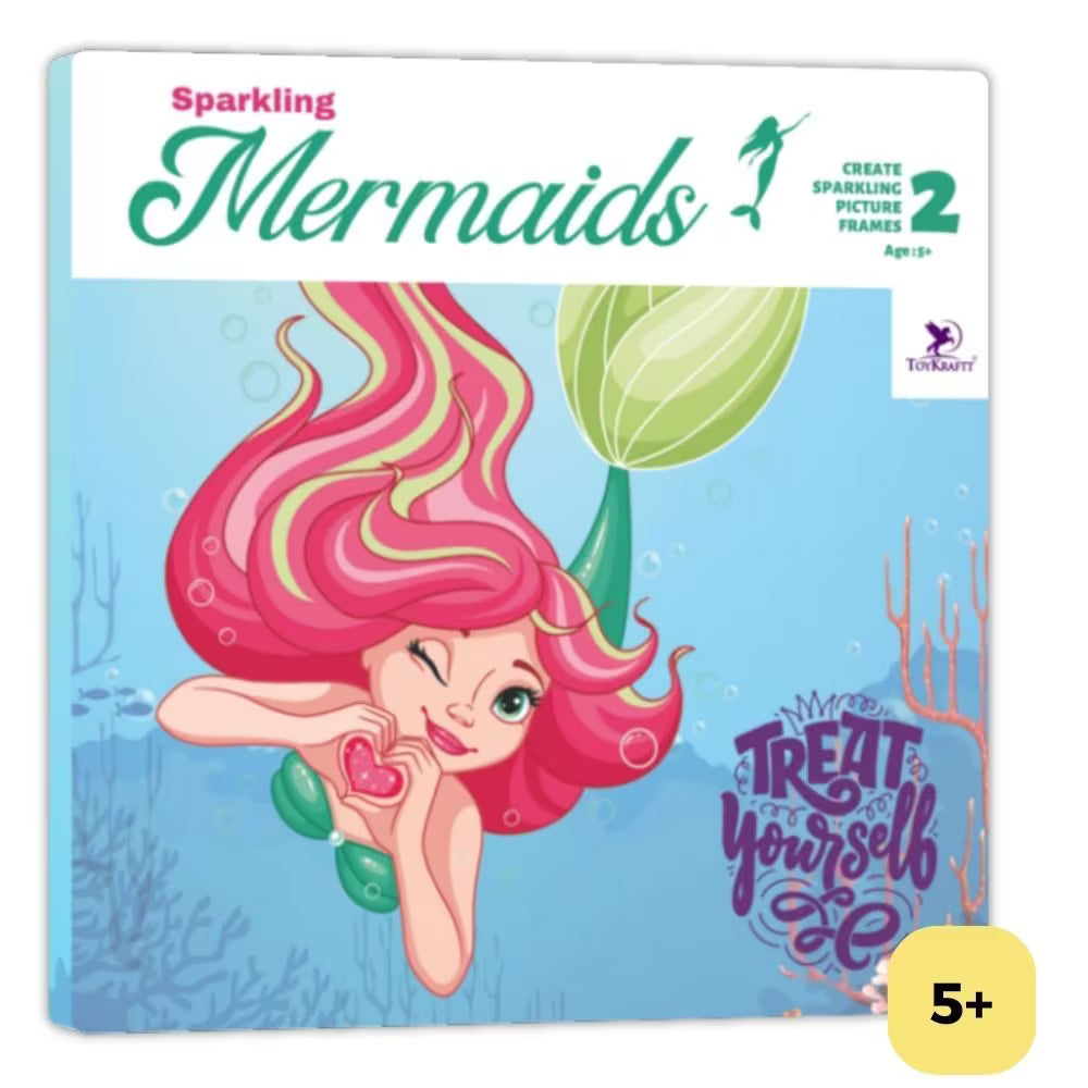Sparkling Mermaids Sand & Sequin Art & Craft Kit for Kids 5 Years & Above