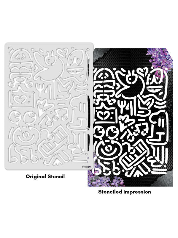 ICraft A4 Stencil - 8"X 11.5"-12009