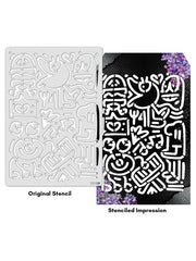 ICraft A4 Stencil - 8"X 11.5"-12009