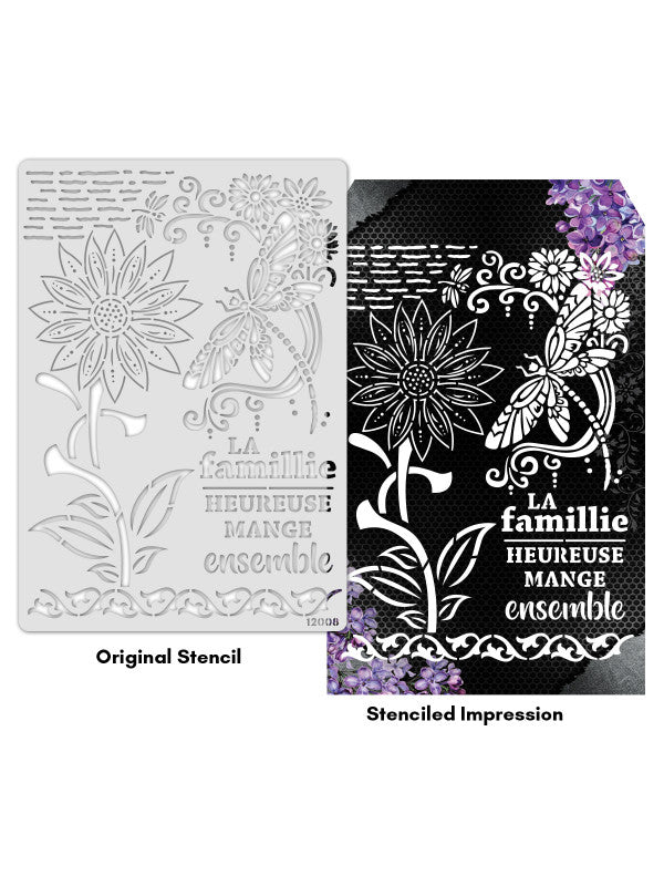 ICraft A4 Stencil - 8"X 11.5"-12008