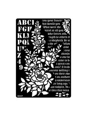 ICraft A4 Stencil - 8"X 11.5"-12007