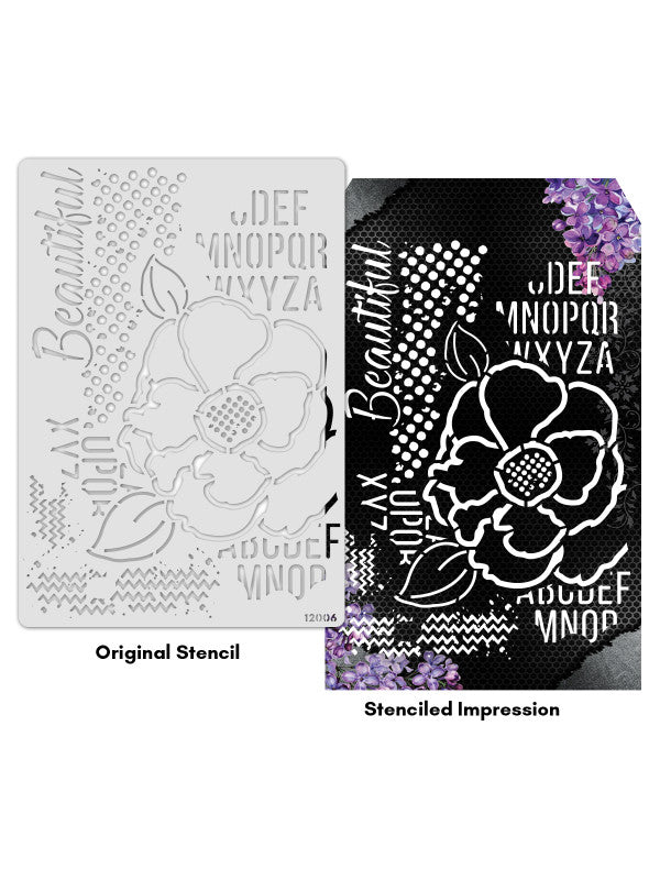 ICraft A4 Stencil - 8"X 11.5"-12006