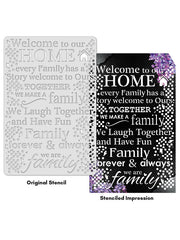 Craft Home Decor Stencil - 12" X 18"
