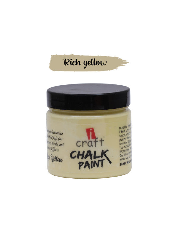 ICraft Chalk Paint-250ml Rich Yellow