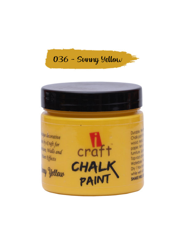 ICraft Chalk Paint-250ml Sunny Yellow