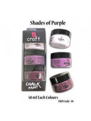 ICraft Chalk Paint Combo 10 Shades Of Purple