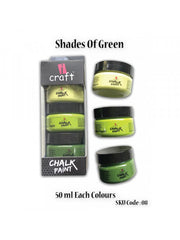ICraft Chalk Paint Combo 8 Shades Of Green