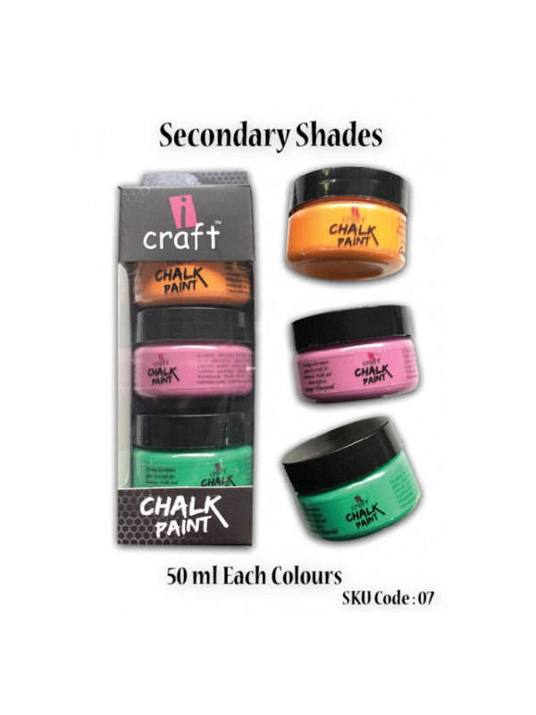 ICraft Chalk Paint Combo -7 Secondary Shades
