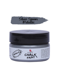 ICraft Metallic Chalk Paint-Silver Spoon