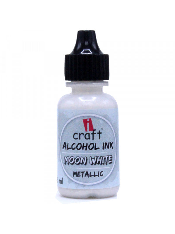 ICraft Metallic Alcohol Ink-Moon White