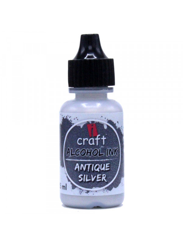ICraft Metallic Alcohol Ink-Antique Silver