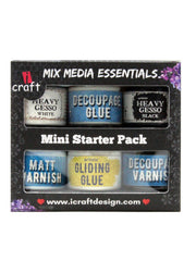 ICraft Mini Starter Pack Mix Media Combo 4-Pack Of 6