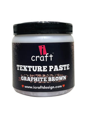 ICraft Texture Paste-250ml-Graphite Brown