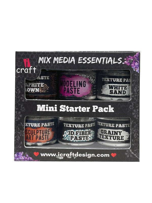 ICraft Mini Starter Pack Mix Media Combo 2-Pack Of 6