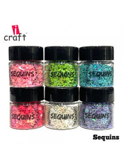 ICraft Mini Starter Pack Sequins Combo-Pack Of 6