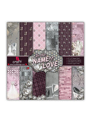 ICraft Paper Pattern -6"X 6"-In The Name Of Love