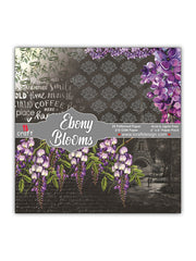 ICraft Paper Pattern 6"X 6"-Ebony Blooms