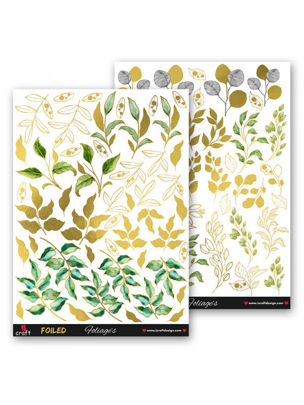 ICraft Foiled Add On Element Sheet-Foilage's