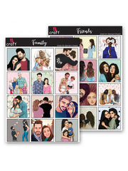 ICraft Add On Element Sheet-Friends And Family