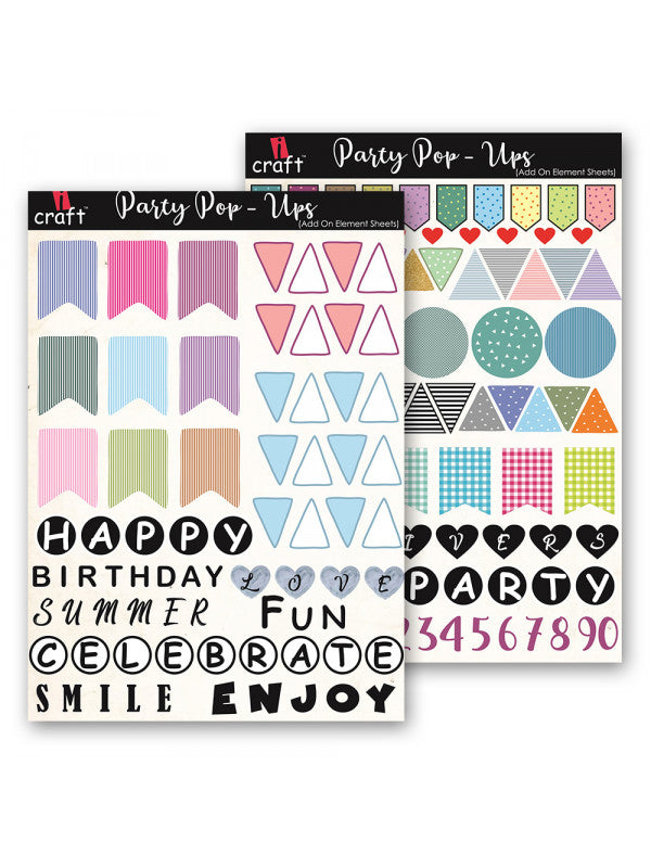 ICraft Add On Element Sheet-Party Pop-Ups