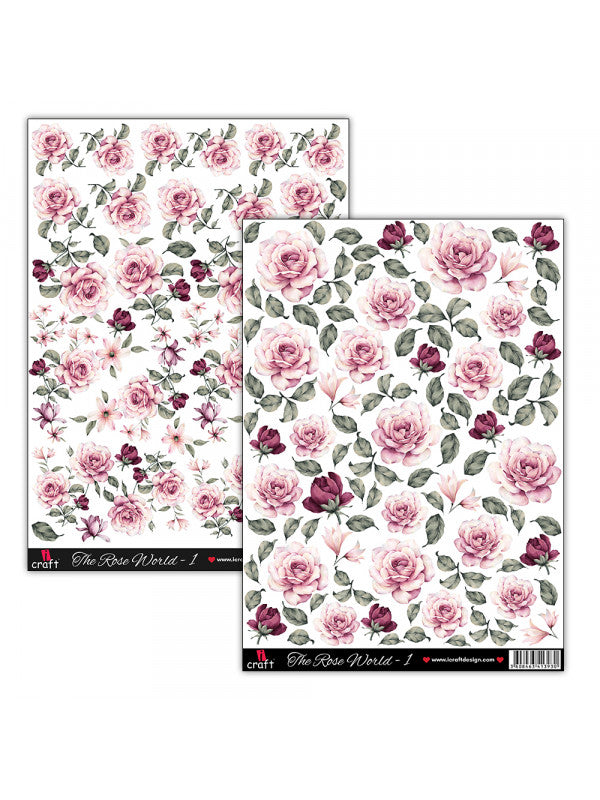 ICraft Add On Element Sheet-The Rose World 1