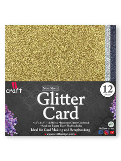 ICraft Cardstock-Glitter Card