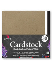 ICraft Cardstock Combo-Black, Craft And White