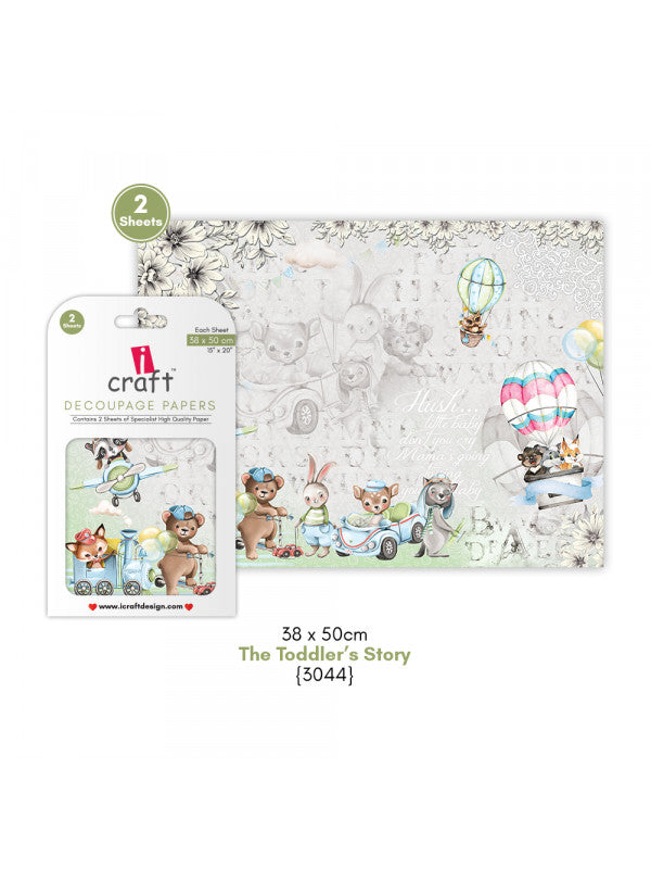 ICraft Decoupage Paper-15"X 20"-3044