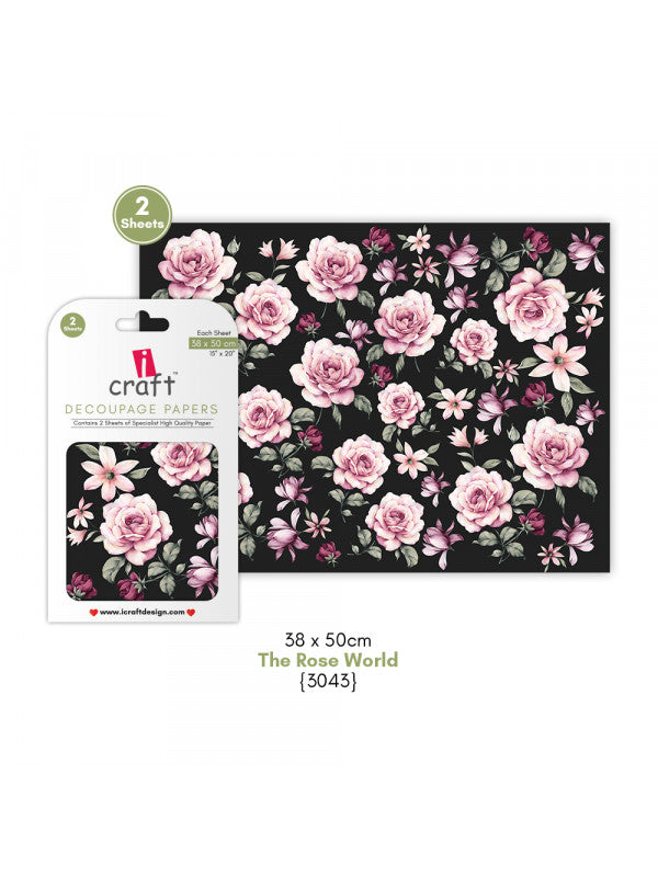 ICraft Decoupage Paper-15"X 20"-3043