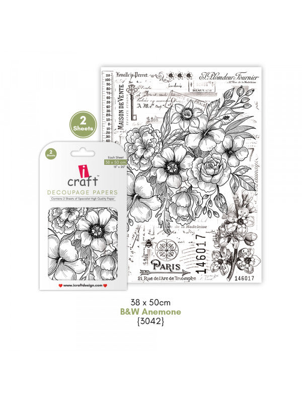 ICraft Decoupage Paper-15"X 20"-3042