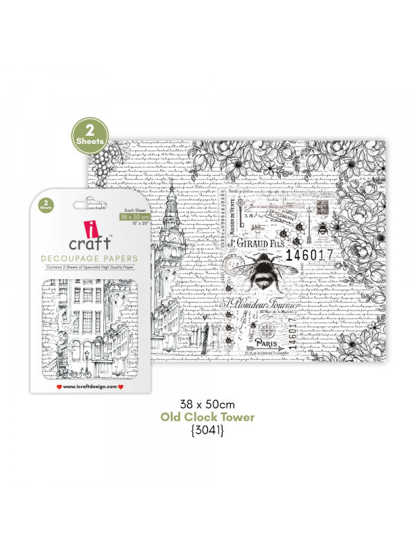 ICraft Decoupage Paper-15"X 20"-3041