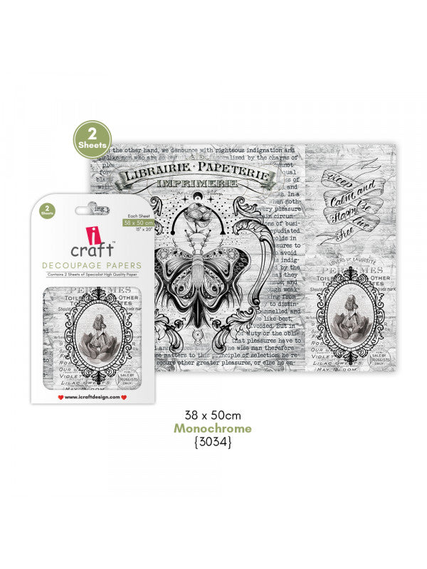 ICraft Decoupage Paper-15"X 20"-3034