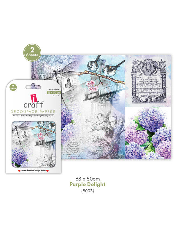 ICraft Decoupage Paper-15"X 20"-3003