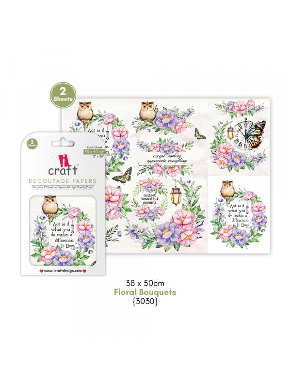 ICraft Decoupage Paper-15"X 20"-3030