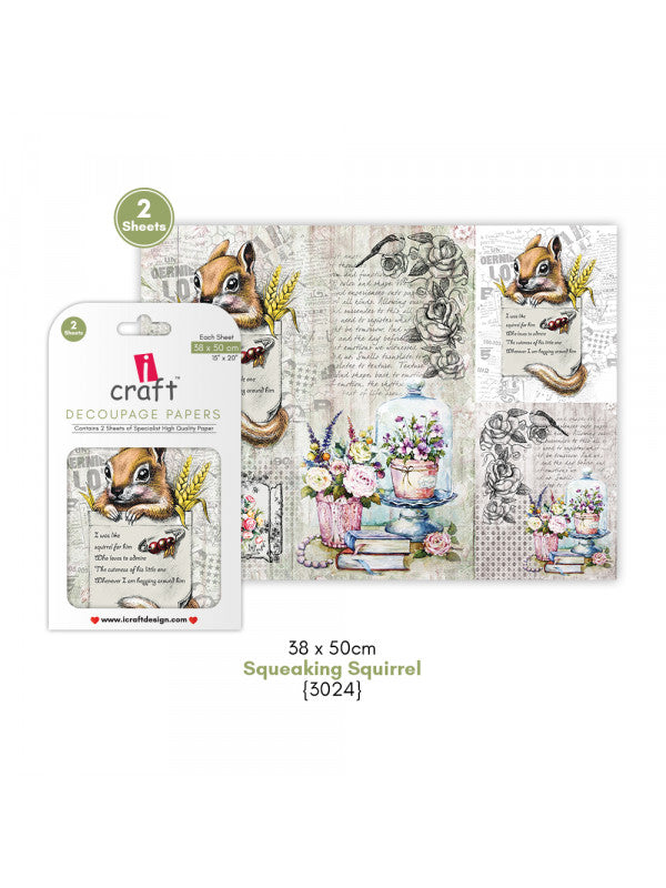 ICraft Decoupage Paper-15"X 20"-3024