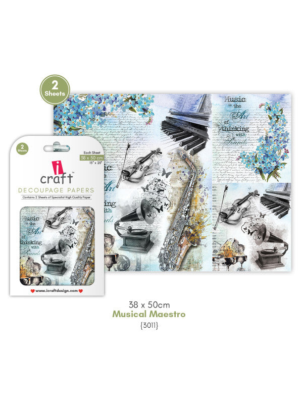 ICraft Decoupage Paper-15"X 20"-3011