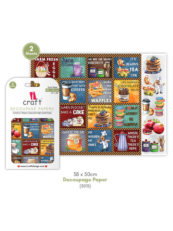 ICraft Decoupage Paper-15"X 20"-3013