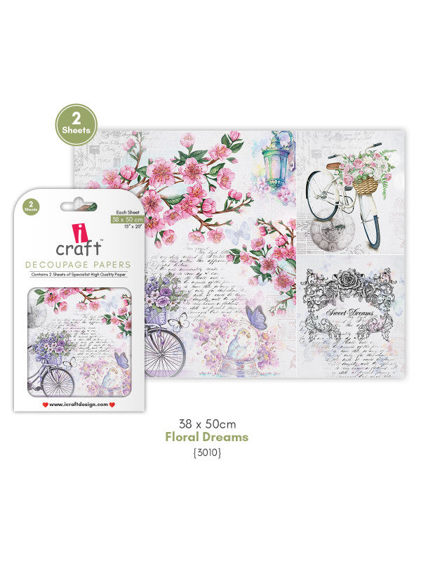 ICraft Decoupage Paper-15"X 20"-3010