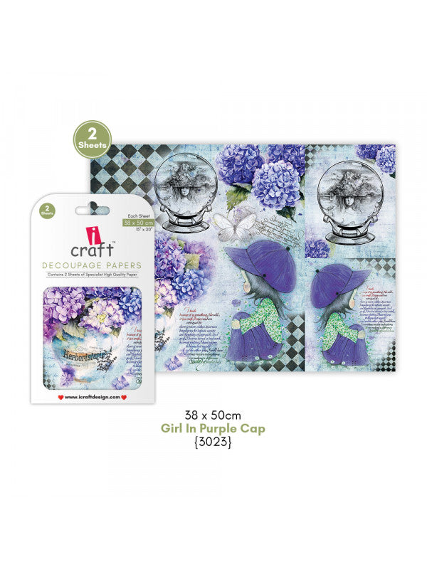ICraft Decoupage Paper-15"X 20"-3023